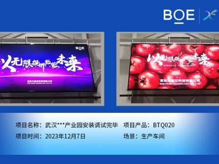 武漢**產(chǎn)業(yè)園生產(chǎn)車(chē)間BTQ020安裝調(diào)試完畢